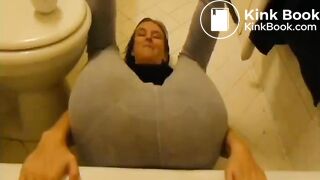 Cute girl messing her pants..