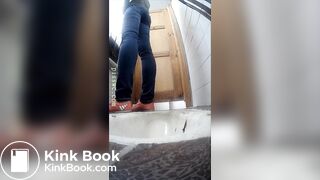 Beautiful Russian girl spy wc poop 860