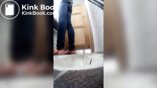 Beautiful Russian girl spy wc poop 860