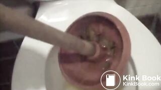 Mary Crap Poops in Public Toilet