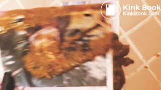 友達のアニメグッズにうんこ