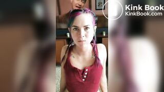 Eating directly from his ass