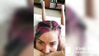 Eating directly from his ass