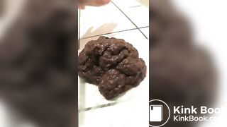 Woman Big Creamy Poop