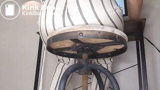 White Striped Pants Poop