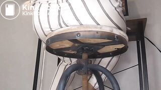 White Striped Pants Poop