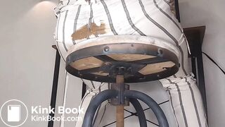 White Striped Pants Poop