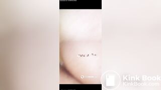 Thick Latina squats and shits