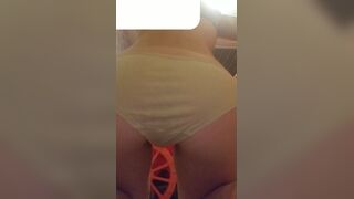 pooping in yellow underwear