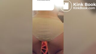 pooping in yellow underwear