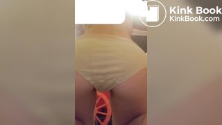 pooping in yellow underwear
