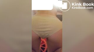pooping in yellow underwear