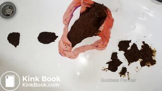 Heart panties full of shit