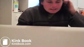 Girl shits in a tub