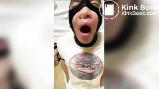 Chinese MILF femdom scat
