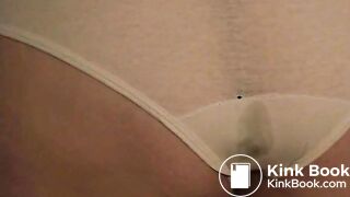 bbw poops panties on bed