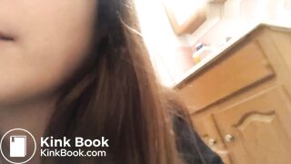 girl shitting in the toilet - video 2