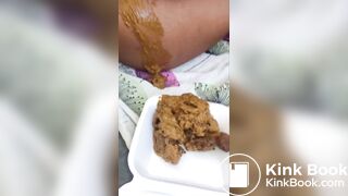 eating teenage girl's shit she shits very stinky lovely