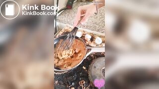 Hot sizzling poop stew fresh from the source