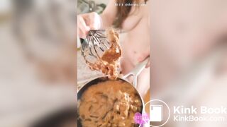 Hot sizzling poop stew fresh from the source