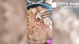 Hot sizzling poop stew fresh from the source