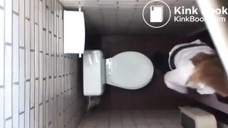 2 Beautiful women spy wc poop and fart 672