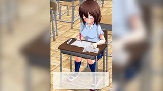 girl 1eaks diarrhea into a bucket