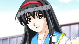 Hentai girl blowjobs possessed man and shits