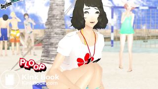 girl diarrhea beach