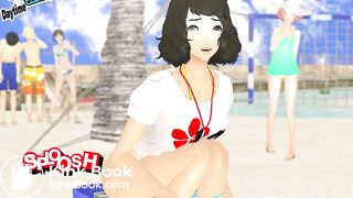 girl diarrhea beach
