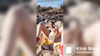 Diaper mess at the beach