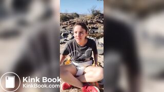 Diaper mess at the beach