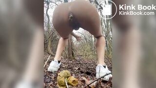 pooping in the ...