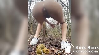 pooping in the ...