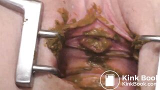 Painting Pussy with shit