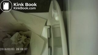 Big fart, piss, grunts and poop. She uses so so much pa