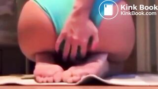 Pooping in light blue panties - video 2