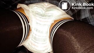 Japanese girl upskirt diaper mess