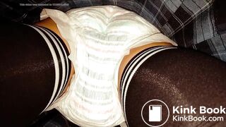 Japanese girl upskirt diaper mess
