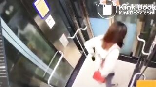 asian poop in elevator