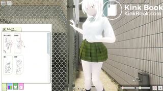 SchoolGirl Street poop and Peeing