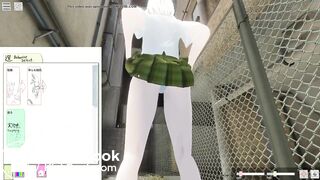 SchoolGirl Street poop and Peeing