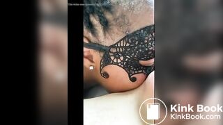 Sexy woman lick a shitty asshole