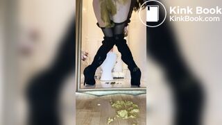 Mostly rare pantyhose poop