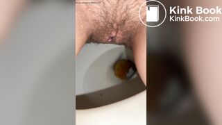 Hairy MILF Shit and Piss