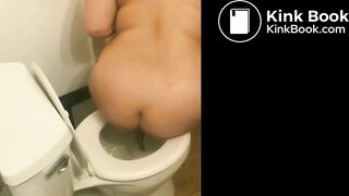 French 18 yrs old in the toilet