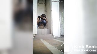 Beautiful Russian woman spy wc poop 43