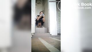 Beautiful Russian woman spy wc poop 43