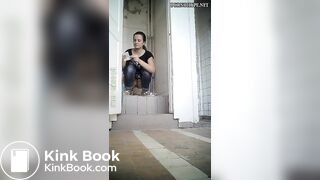 Beautiful Russian woman spy wc poop 43