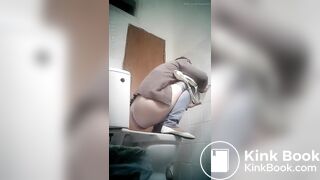 Beautiful Russian woman spy wc poop 67